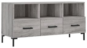 Mobile TV Grigio Sonoma 102x36x50 cm in Legno Multistrato