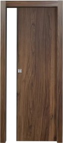 Porta scorrevole con telaio colore noce quercia 90x210 cm