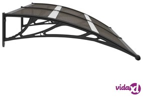 vidaXL Pensilina per Porta Nera 200x75 cm in PC