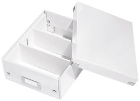 Scatola di cartone bianca con coperchio 22x28x10 cm Click&amp;Store - Leitz