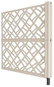 Grigliato in polipropilene beige Kit di 2 pannelli modulari ecrù SCAT.D, L 107 x H 102 cm