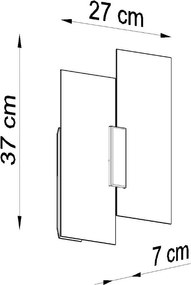 Lampada da parete bianca Veronica - Sollux