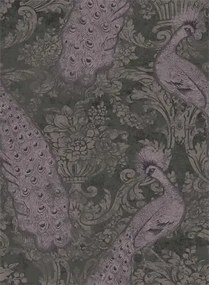 Byron - Designtapete von Cole & Son - Amethyst & Charcoal
