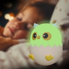 LED RGBW Dimmerabile per bambini touch lampada LED/1W/5V USB 1200 mAh gufo blu