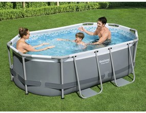 Piscina Fuori Terra Ovale Power Steel 305x200x84 Cm /
