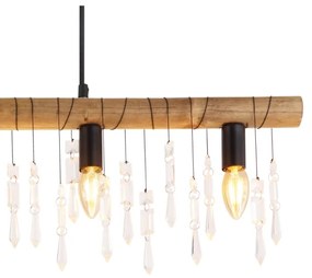 Globo 15532-5H - Lampada a sospensione con cavo KIRA 5xE14/40W/230V nero/marrone