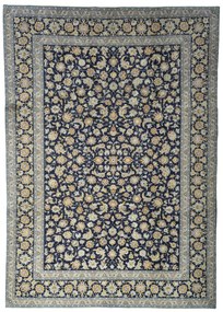Kashan Tappeto persiano 420 x 300 Blu (Iran) Annodato A Mano