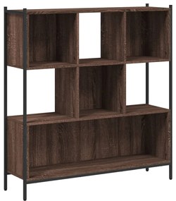 Libreria Rovere Marrone 102x28x172 cm in Legno Multistrato