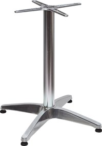 Base per Tavolo da Giardino con Piede a 4 Razze in Alluminio Silver...