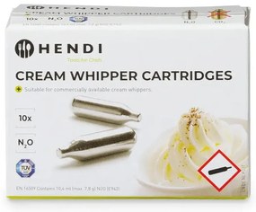 Set di 10 bombe in bottiglia alla panna montata - Hendi