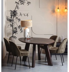 Sedie da pranzo in set color kaki in velluto 2 pz Vogue – WOOOD