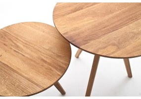 Set di 2 tavolini da salotto VEYLOR in rovere