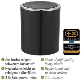 Cestino nero , 2 l Inca - Wenko