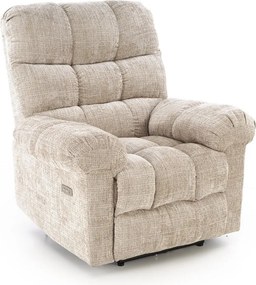 Poltrona relax AMORE in tessuto color beige