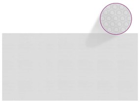 Pellicola Galleggiante Solare Pe Piscina 549x274 Cm Grigia /