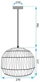 Lampada APP1291-1CP Beige