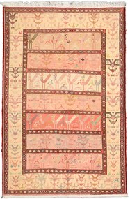 Kilim Tappeto orientale 190 x 130 Beige (Tacchino) Tessuto A Mano