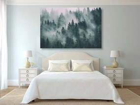 Quadro su tela – Montagne nella nebbia