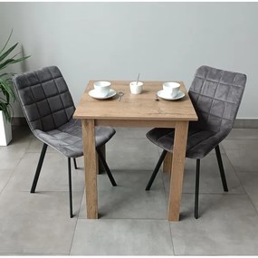 Tavolo da pranzo quadrato LEVI quercia sonoma