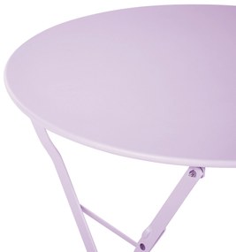 Set da balcone acciaio viola FIORI Beliani