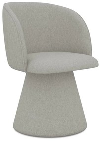 Sedia da pranzo grigio chiaro in imbottito Maia – Makamii