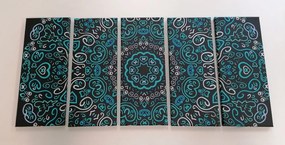 Quadri 5 pezzi – Mandala dell'amore