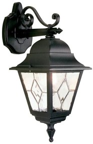 Elstead NR2-BLK - Applique da esterno NORFOLK 1xE27/100W/230V IP43