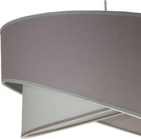 Duolla - Lampadario a sospensione con filo CELLO 1xE27/40W/230V diametro 45 cm grigio/verde