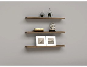 Mensole in noce in set da 3 Boss - Kalune Design