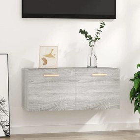 Mobile Parete Grigio Sonoma 80x35x36,5 Cm İn Legno Multistrato /