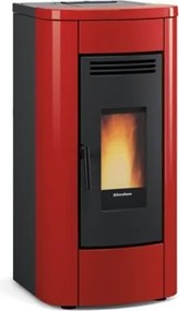 Stufa a pellet canalizzata Klaudia Plus 8,0 kW Bordeaux - Extraflame