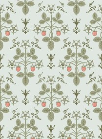 Cole & Son Tapete Strawberry - Duck Egg