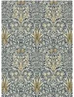Tapete Snakeshead von Morris & Co. - Indigo/ Cumin
