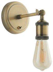 Endon 97245 - Faretto da parete HAL 1xE27/10W/230V ottone