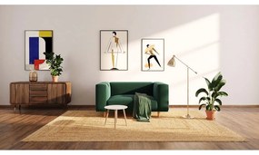 Poltrona relax in velluto verde scuro Kukumo - Ame Yens