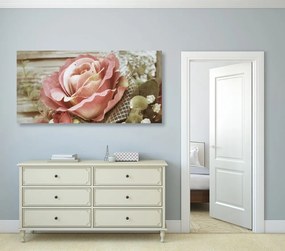 Quadro su tela – Rose vintage eleganti
