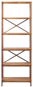 Scaffale effetto rovere colore naturale 70x198 cm X-Shelf - Unique Furniture