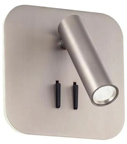 Redo 01-2978 - Applique LED da parete QUDA LED/6W/230V + LED/3W CRI 90 USB, finitura cromata