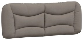 Cuscino testiera tortora 120 cm in tessuto