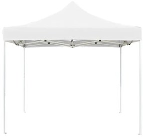 Gazebo Professionale Pieghevole in Alluminio 3x3m Bianco