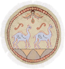 Agra Tappeto orientale 50x50 (Indian) Annodato A Mano