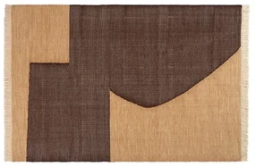 Forene Tappeto 140x200 Tan/Chocolate - Ferm Living