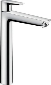 Rubinetto per lavabo Talis cromato HANSGROHE a canna alta getto laminare cristallino H 32.1 cm