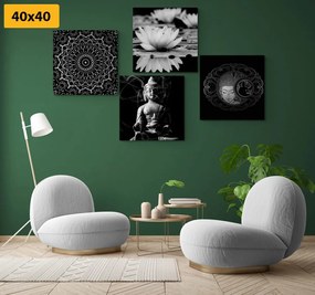 Set di quadri – Buddha tranquillo