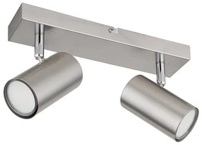 Globo 57911-2 - Faretto ROBBY 2xGU10/25W/230V cromo opaco