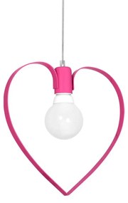 Euluna Lampada a sospensione Amore, 1 luce, rosa