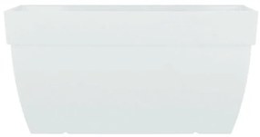 Fioriera CAPRI ARTEVASI in polipropilene bianco H 40 cm L 40 x P 80 cm