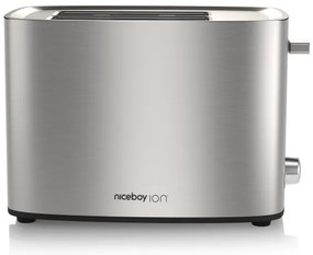 Niceboy ION Cruncher C4 - Tostapane a due fori e tostatore 850W/230V in acciaio inox
