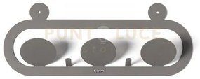 Appendiabiti di design frog fango in ferro 40x15,5h cm
