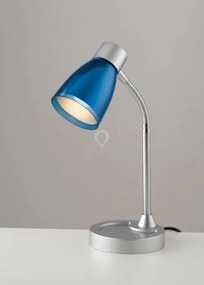 Lampada da tavolo arkimede orientabile blu 1 luce attacco e14 13,5x...